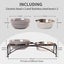FOREYY Elevated Cat Bowls with 2 Ceramic Bowls and 2 Stainless Steel Bowls,Ra... Carousel 5