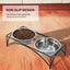 FOREYY Elevated Cat Bowls with 2 Ceramic Bowls and 2 Stainless Steel Bowls,Ra... Carousel 9