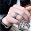 New 3D Band Ring Ornate Diamond Rotating Gear Spinner Rings Handmade Geometri... Carousel 4