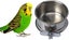 Pet Bird Food Feeding and Drinking Hanging Cup Clamp Holder Stainless Steel H... Carousel 3