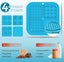 Lick Mat for Small Dogs and Cats 2 Pack, Dog Peanut Butter Lick Pads with Suc... Carousel 7