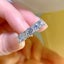 NeeTim 5mm 6.5mm Full Moissanite Ring for Women S Sterling Sier Eternity Spar... Carousel 6