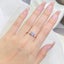 New Row Of Diamonds White Zirconia Gold Ring Female Stamp Fashion Wedding Par... Carousel 5