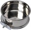 Pet Bird Food Feeding and Drinking Hanging Cup Clamp Holder Stainless Steel H... Carousel 6