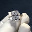 Radiant Cut cut 4ct Simulated Diamond cz ring Sterling Sier Engagement Weddin... Carousel 3