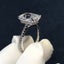 Radiant Cut cut 4ct Simulated Diamond cz ring Sterling Sier Engagement Weddin... Carousel 4
