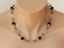 Vintage Czech cut crystal Neiger Bros enamel brass filigree necklace Carousel 5