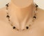 Vintage Czech cut crystal Neiger Bros enamel brass filigree necklace Carousel 6