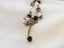 Vintage Czech cut crystal Neiger Bros enamel brass filigree necklace Carousel 10