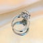 Real 2ct Moissanite Rings Sterling Sier Excellent Round Cut Pass Test Diamond... Carousel 4