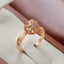 Real Gold Diamond for Women To Join Party Peridot Gemstone Anillos De Wedding... Carousel 3
