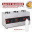 Electric Sauce Warmer 3 Bottles Cheese Jam Chocolate Melting Machine Carousel 6