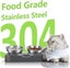 Stainless Steel Cat Food Bowl, 15-Angle, Ergonomic Design Reduces Vomiting Carousel 7