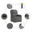 Electric Stand Up Massage Recliner Chair Dark Grey Fabric Txbpaao Carousel 7