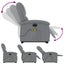 Electric Stand Up Massage Recliner Chair Light Grey Fabric Txbpaab Carousel 6