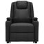 Stand Up Massage Reclining Chair Black Faux Leather Topxxaa Carousel 3