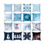 Anyhouz Pillowcase Sky Blue Snowman Christmas Winter Cotton Polyester Cushion... Carousel 2