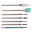 ceramic nail drill bit cuticle remover bits nail grinding head 7pcs Ceramic Nail Carousel 1