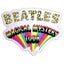 The Beatles Magical Mystery Tour Logo Embossed Fridge Magnet Carousel 1