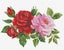 Needle Art World No-Count Cross Stitch Kit - Rose Bouquet Carousel 1