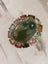Ocean Jasper & Tourmaline Ring in solid 925 Silver Carousel 1