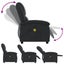 Electric Massage Recliner Chair Black Real Leather Txbpaii Carousel 6