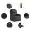 Electric Massage Recliner Chair Black Real Leather Txbpaii Carousel 7