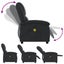 Electric Massage Recliner Chair Black Real Leather Txbpaii Carousel 17