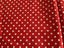 Cotton fabric - 120cm length, 85cm width - red with white dots Carousel 1