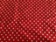 Cotton fabric - 120cm length, 85cm width - red with white dots Carousel 3
