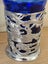 Vintage Art Deco Nude Lady Handle Cobalt Blue Glass with Crome Dragons Tankards Carousel 9