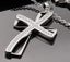 .925 Sterling Silver AAA Zircon Pendant Cross with Chain Carousel 4