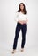 Vassalli Slim Leg Full Length Lightweight Pull On Pants Navy Carousel 1