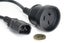 IEC Plug to NZ/AUST Socket Cable-assembly - 300mm 3 Core 10 Amp 250Vac Black Carousel 1