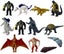 kids toys dinosaur mini Godzilla and kingkong figures cake decoration Carousel 8