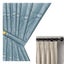 Hod Health And Home Curtain Blue 250 Centimetre X 3D Leaves Luxury Blackout Curt Carousel 6