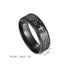 FLASH SALE! 8mm Black Brushed Stainless Steel Christain Bible Ring S9 Carousel 2