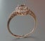 BEAUTIFUL 100% NATURAL MORGANITE & DIAMOND 14K SOLID ROSE GOLD RING Carousel 3