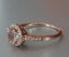 BEAUTIFUL 100% NATURAL MORGANITE & DIAMOND 14K SOLID ROSE GOLD RING Carousel 8