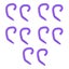 face cover ear hook face cover ear protector 5 Pairs Face Cover Ear Hook Soft Carousel 5