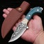19cm Mongolian BBQ Knife Meat Cleaver Copper Handle Hunting Camping BBQ Knife Carousel 1