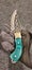 19cm Mongolian BBQ Knife Meat Cleaver Copper Handle Hunting Camping BBQ Knife Carousel 3