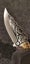 19cm Mongolian BBQ Knife Meat Cleaver Copper Handle Hunting Camping BBQ Knife Carousel 13