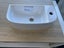 EMILIA 440 WALL MOUNTED RIGHT HAND WASH BASIN - WHITE GLOSS Carousel 3