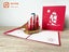 3D POP UP Card - Red Sailing Ship Carousel 1