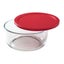 Pyrex Simply Store 7 Cup Round Container with Red Lid Carousel 1