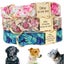 Personalized Dog Collar Nylon Floral Print with Engraved Name & Number Carousel 1