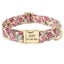 Personalized Dog Collar Nylon Floral Print with Engraved Name & Number Carousel 8