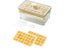 2 X 56 Grid Ice Tray Mold Ice Cube Maker Storage Container Boxes Light Yellow Carousel 3