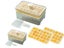 2 X 56 Grid Ice Tray Mold Ice Cube Maker Storage Container Boxes Light Yellow Carousel 1